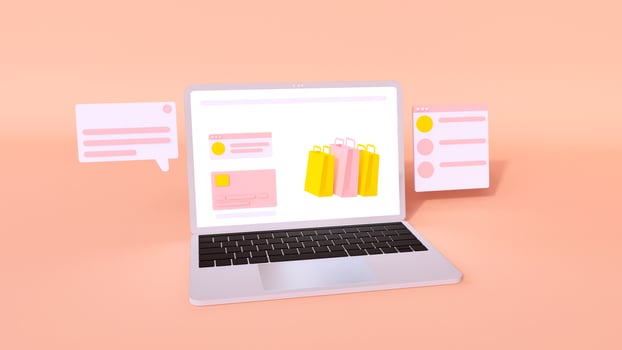 pastel online shopping so cute photo