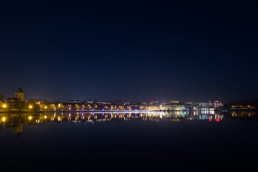 View of the city at night photo