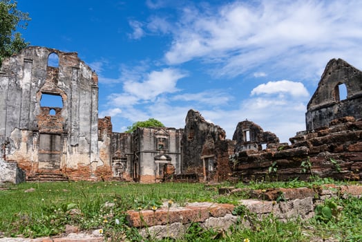 Wichayen House. Old Renaissance style of Residence in Lop Buri, Thailand photo