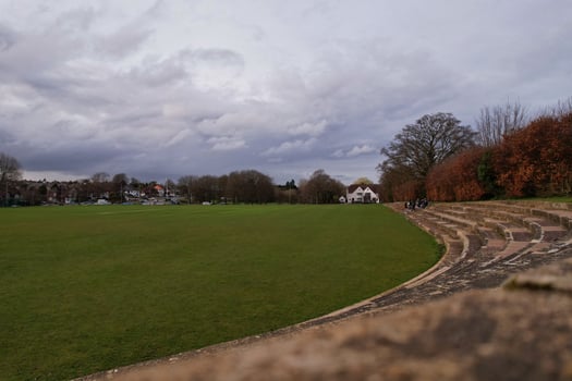 Aerial footage and high angle view of British Countryside, drone's footage photo