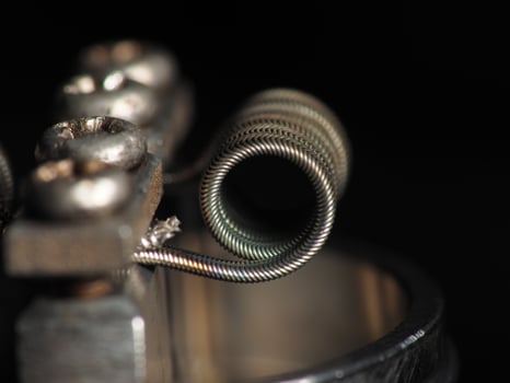 Close up shoot of vape or e cigarette photo