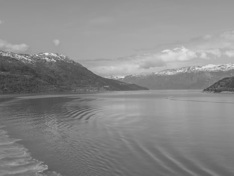 Scenic norway at spring time photo