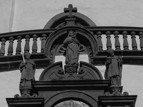 the city of Wuerzburg at the river main photo
