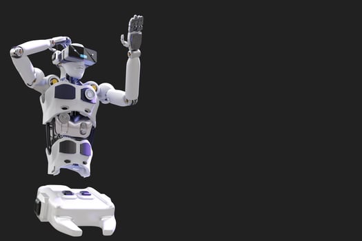 Robot metaverse VR avatar reality game virtual reality of people blockchain technology investment, business lifestyle virtual reality vr world connection cyber avatar metaverse people 2022 3D RENDER photo