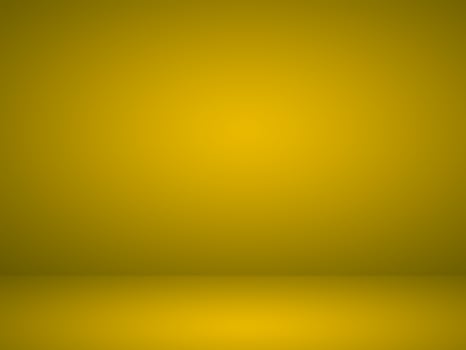 Abstract black and yellow gradient. Plain studio background photo