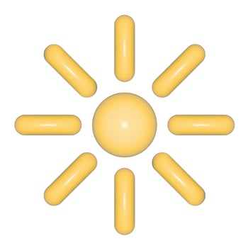 illustration of the sun for design, printing, social networks, websites. photo