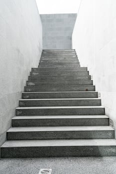beautiful empty grey stair step photo