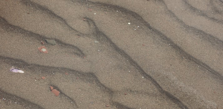 Sand waves on the beach photo