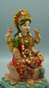 indian hindu god laxmi mata image hd on white background photo