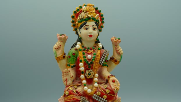statue of hindu god saraswati mata photo