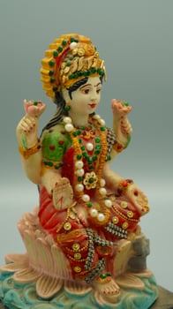 hindu god laxmi mata image hd on white background photo