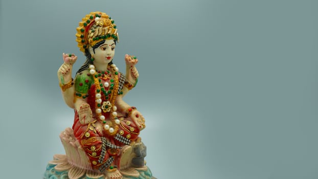 indian hindu god laxmi mata image hd on white background photo