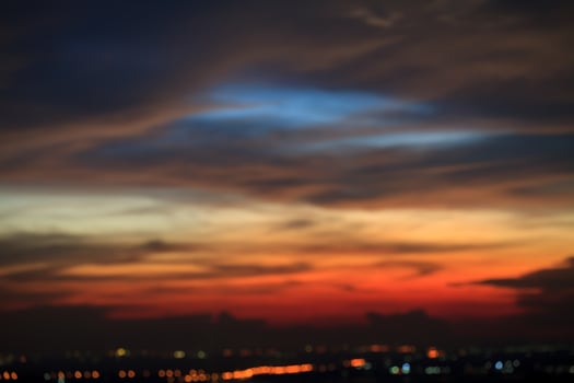 abstract blurred evening night city background photo