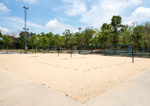 Beach volleyball field photo