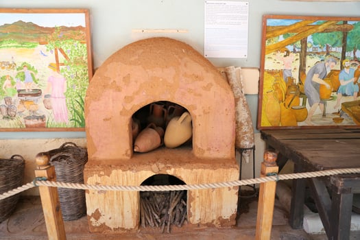 Amphoras in Bodrum Castle, Turkey photo