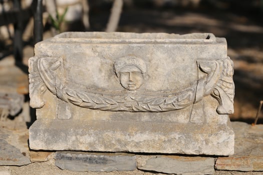 Sarcophagus in Bodrum Castle photo