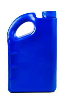 Plastic container for motor oil isolated ,Car oil bottle Clipping path photo
