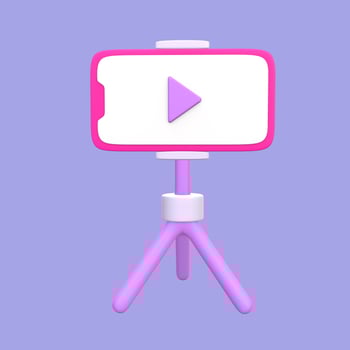 Stylized 3D Tripod Illustration Design photo