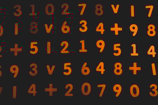 Background or texture of numbers. Finance data concept. Mathematic. Seamless pattern with numbers. Finance concept. photo