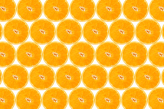 Many slice of orange fruit background photo
