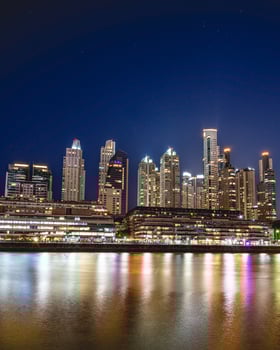 the skyline of Puerto Madero in Buenos Aires, Argentina. photo