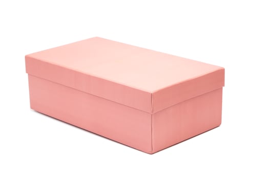Shoe box on white background photo