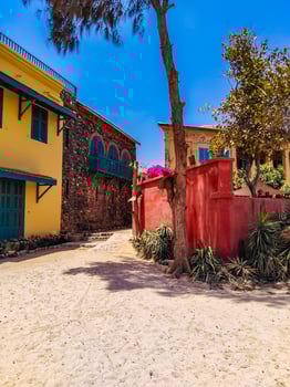 Island of Goree near Dakar in Senegal photo