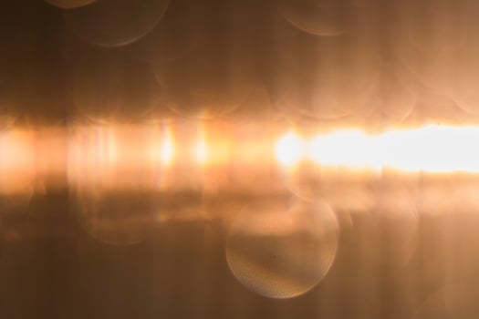 Defocused Polycarbonate plastic sheet, abstract background texture photo