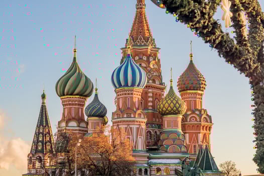St Basils cathedral on Red Square in Moscow photo