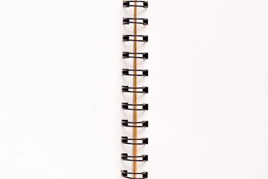 Clean note book for goals and resolutions. mockup for your design. Spiral note book background. photo