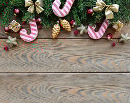 Christmas decoration with cookies photo