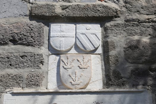 Knight Symbols in Bodrum Castle, Turkey photo