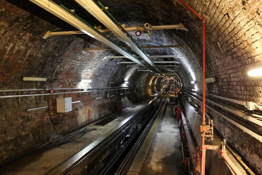 Old Tunnel Line in Istanbul city photo