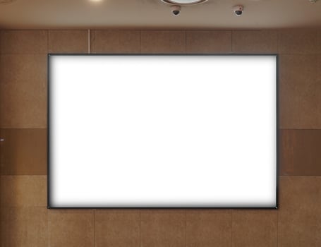 an advertisement on the wall photo