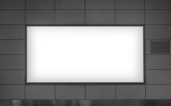 Subway Scenery and Advertising Mockup photo