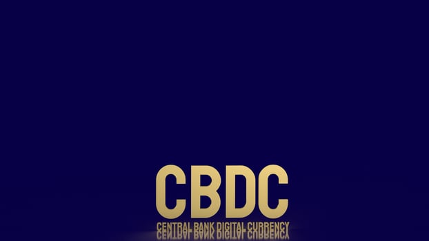 cddc or central bank digital currency gold text for business concept 3d rendering photo