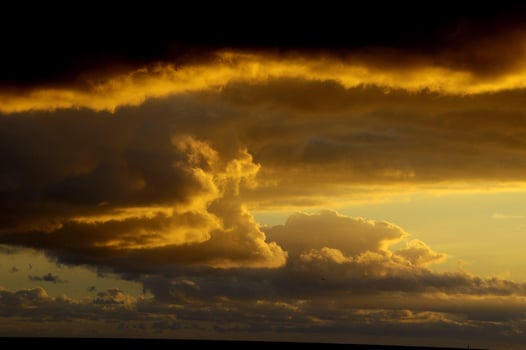 Sky view over the sunset photo