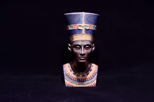Pharaoh on black background photo