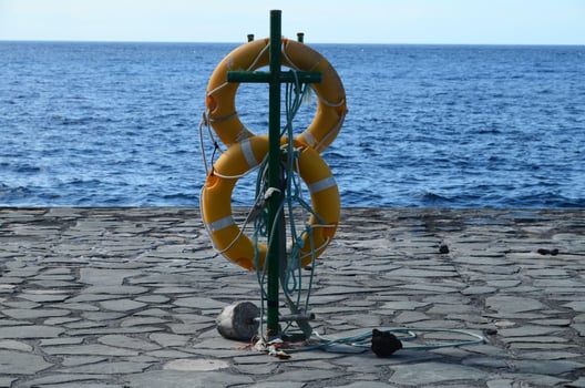 Life buoy close-up photo