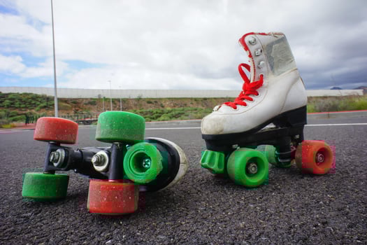 Skates on the road photo