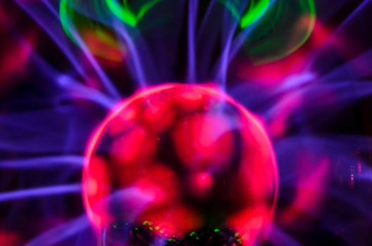 Energy ball close-up photo