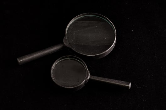 Isolated magnifying glasses photo