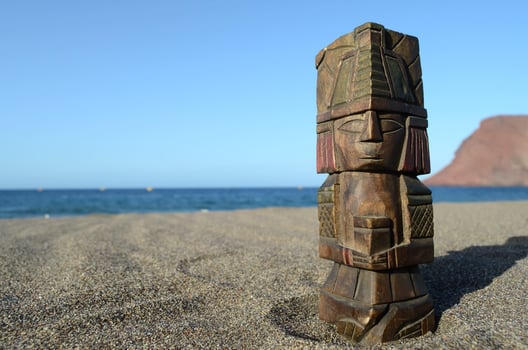 Pre-Columbian miniature on the ground photo