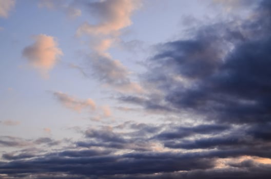 Sky over the sunset photo