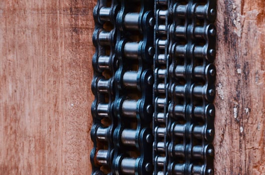 Metal chains links photo