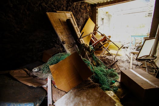 Pile of debris photo