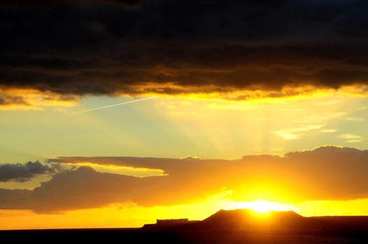 Sky over the sunset photo