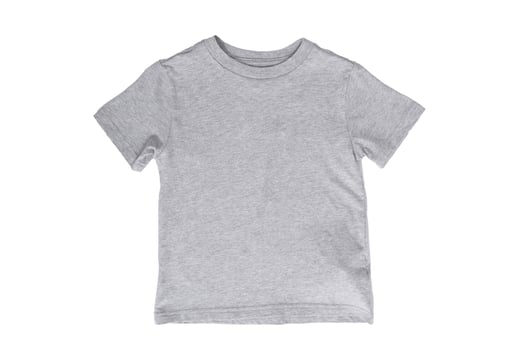 male t-shirt mockup on man, isolated on white background, copy space photo