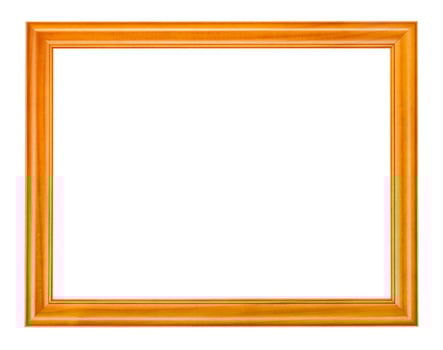 empty wide varnished wooden picture frame photo