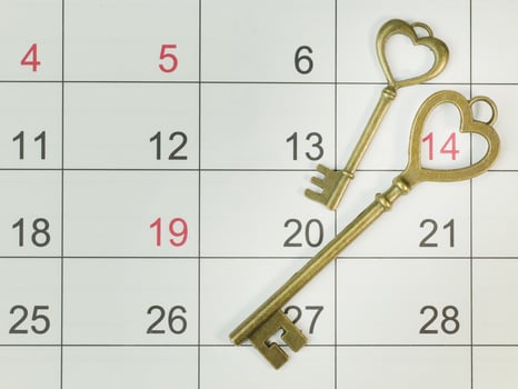 vintage gold  key heart  abstract close up image. photo
